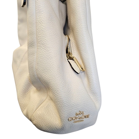 Coach Off White Pebble Grain Leather Purse - Picture 3 of 14